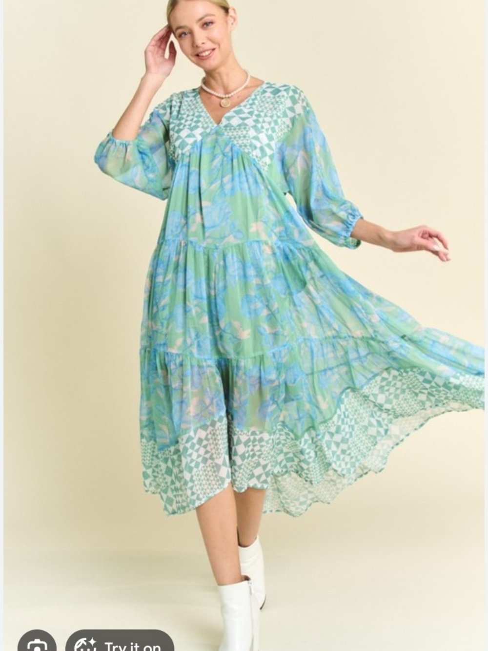 Davi & Dani Midi Dress - Picture 16 of 16